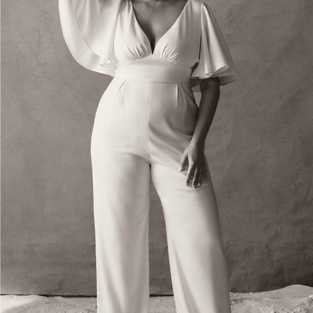 Sachin + Babi Emmie Jumpsuit in Ivory for BHLDN